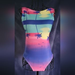 Elegant swimsuit and beach cover-up set